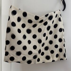 Mango Satin Mini Skirt